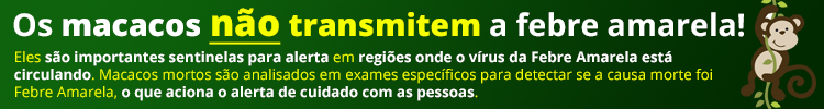 Macacos não transmitem febre amarela